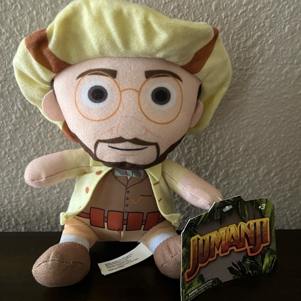 Jumanji Collectible Plush Professor Sheldon with tags